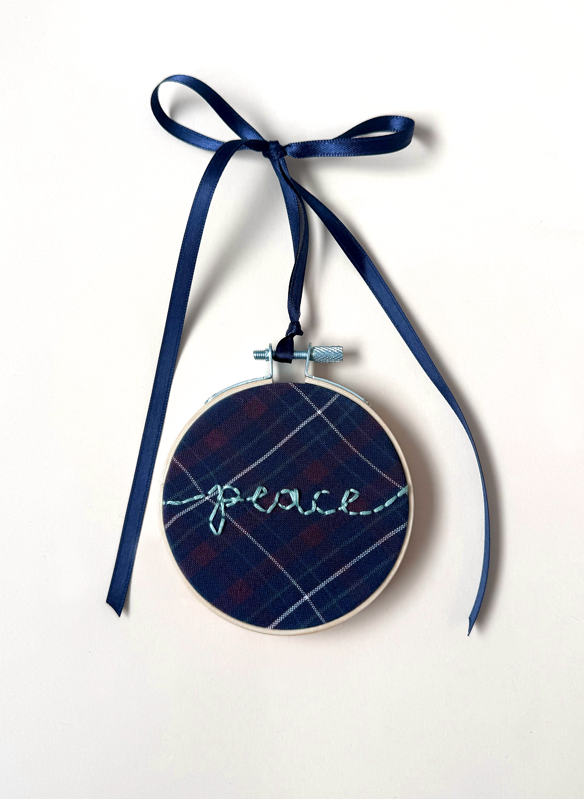 "Peace" Upcycled Ornament