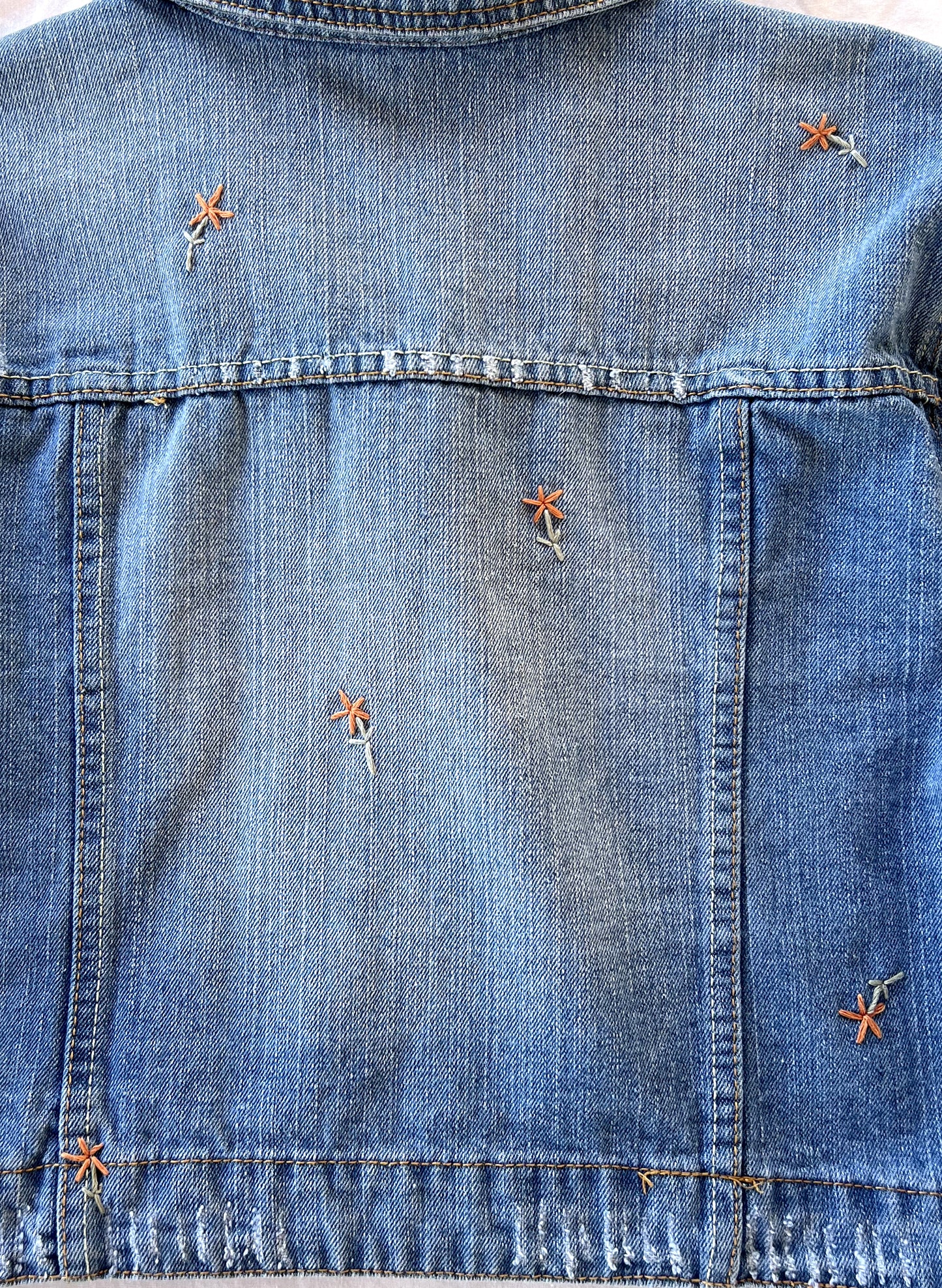 Wildflower Cropped Denim Jacket