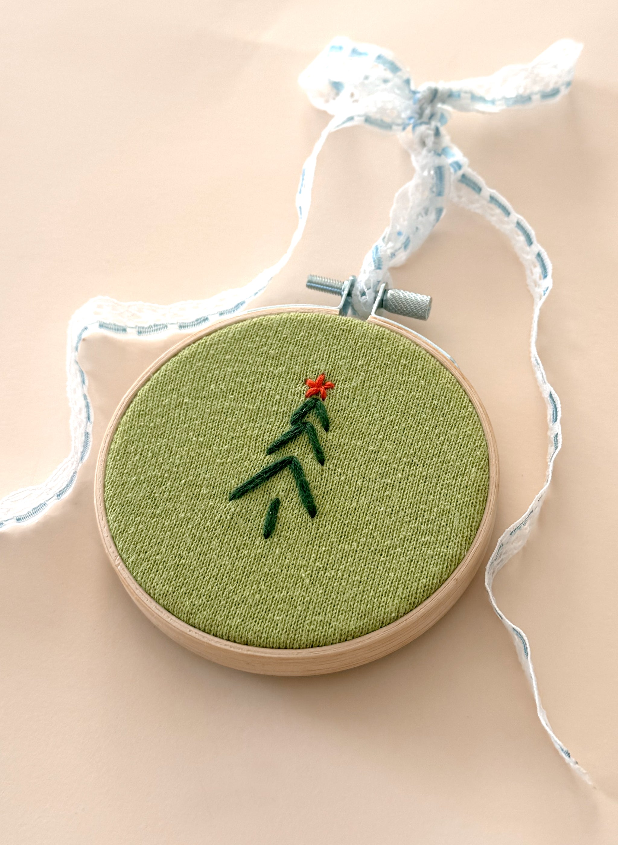 Holiday Tree Upcycled Ornament