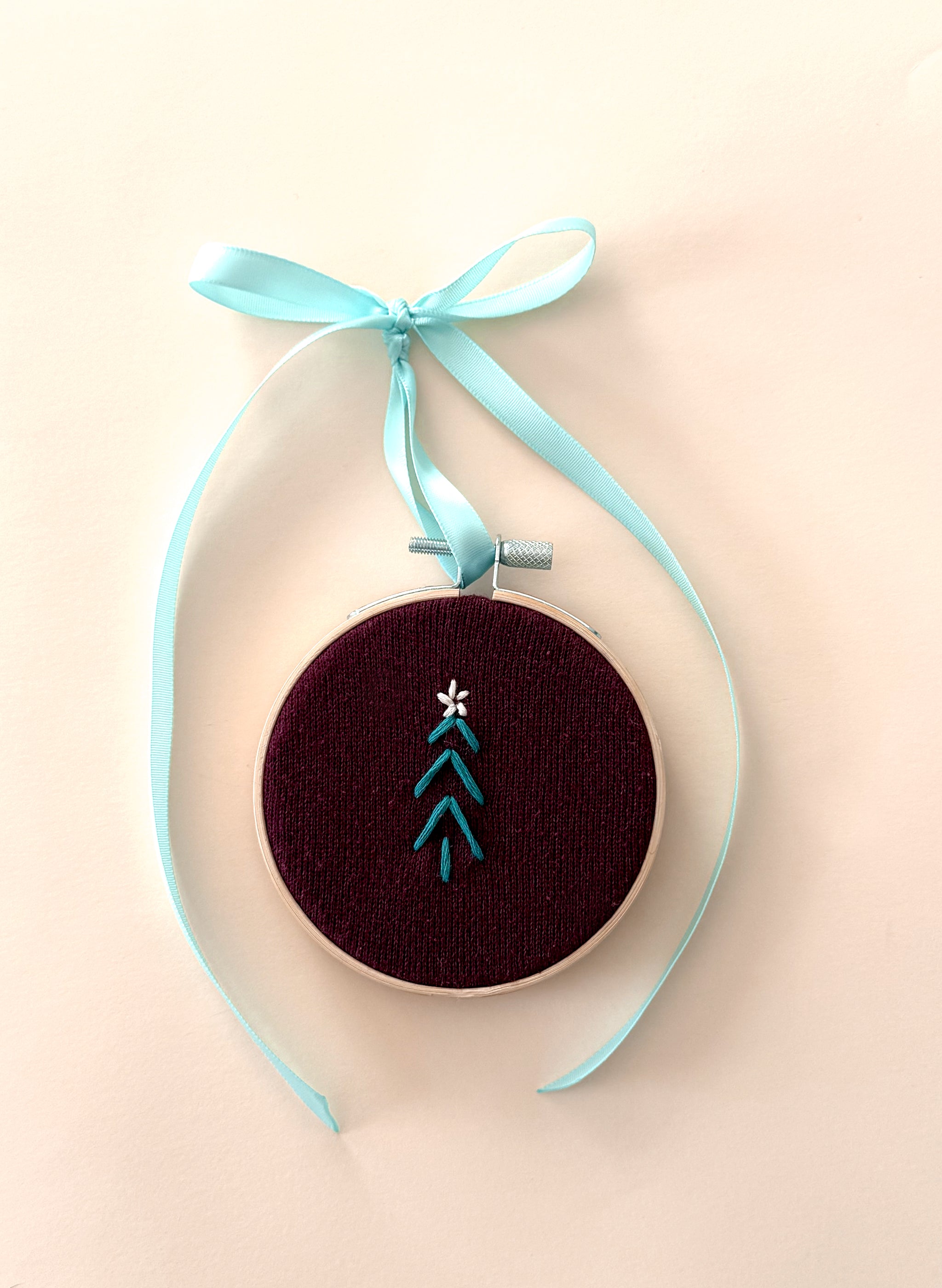 Holiday Tree Upcycled Ornament