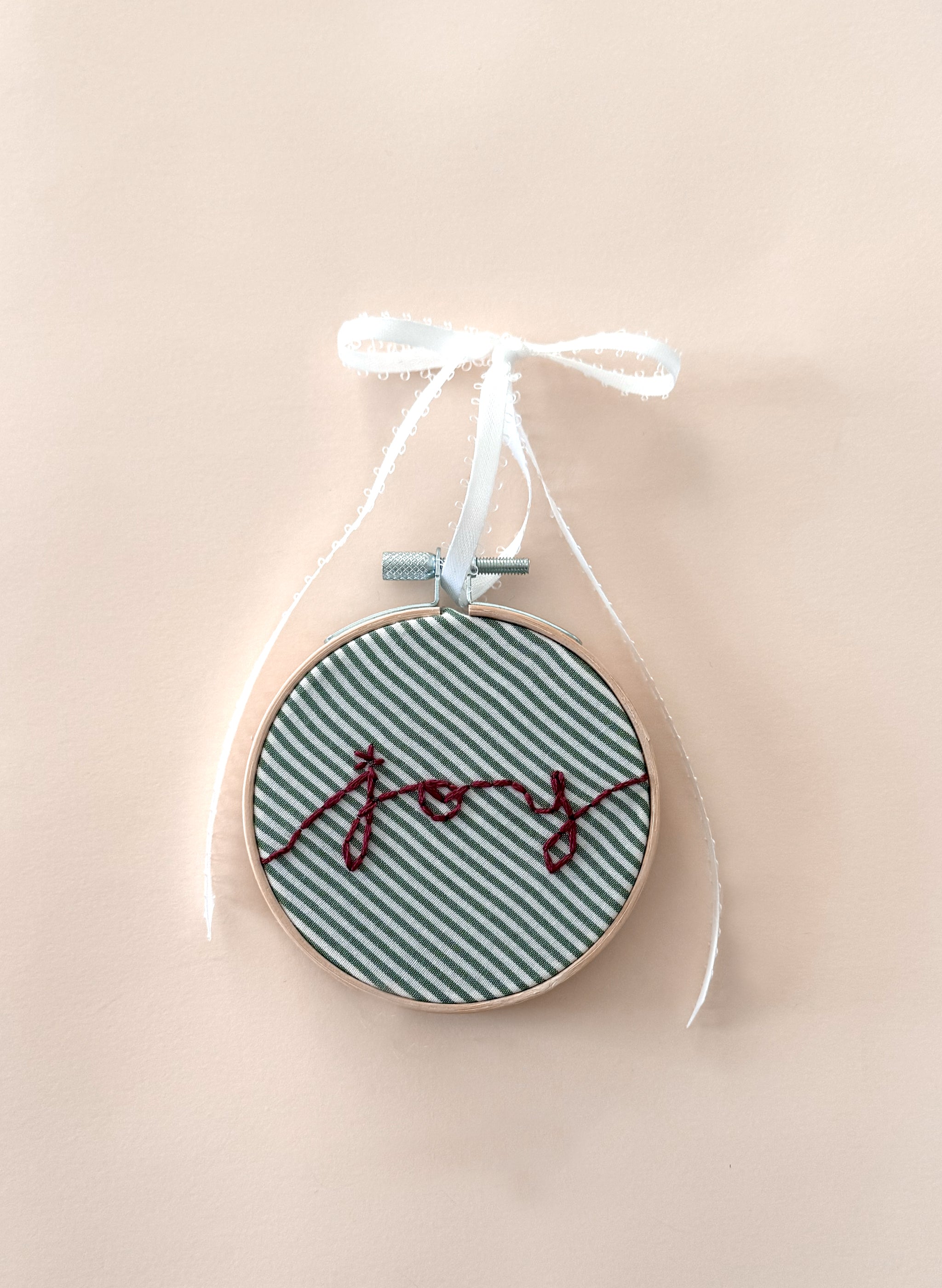 "Joy" Upcycled Ornament