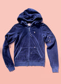 Y2K Juicy Couture Zip-up - Navy (S/M)