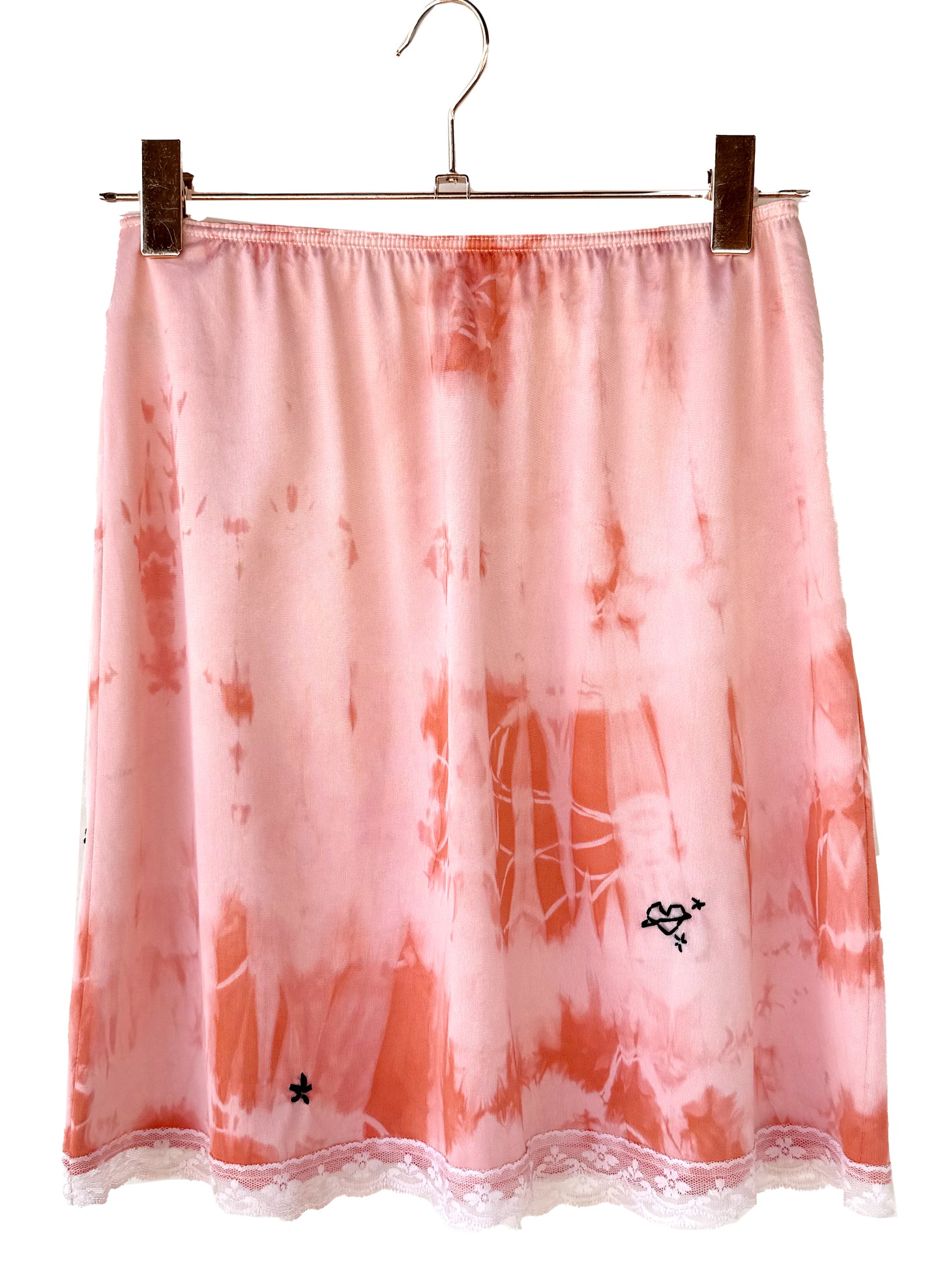 Hand-Dyed Mini Slip Skirt