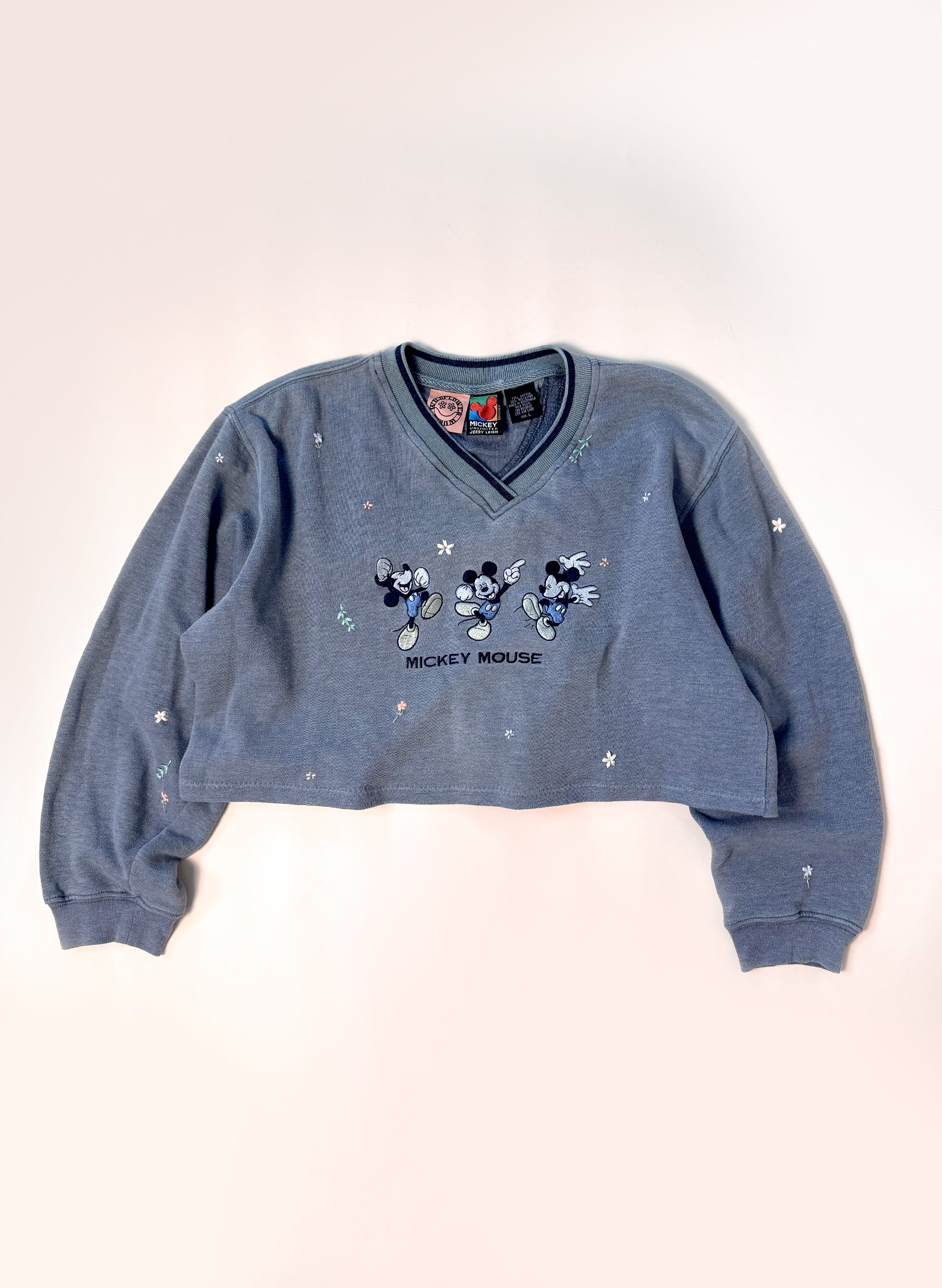 Mickey Mouse Cropped Pullover