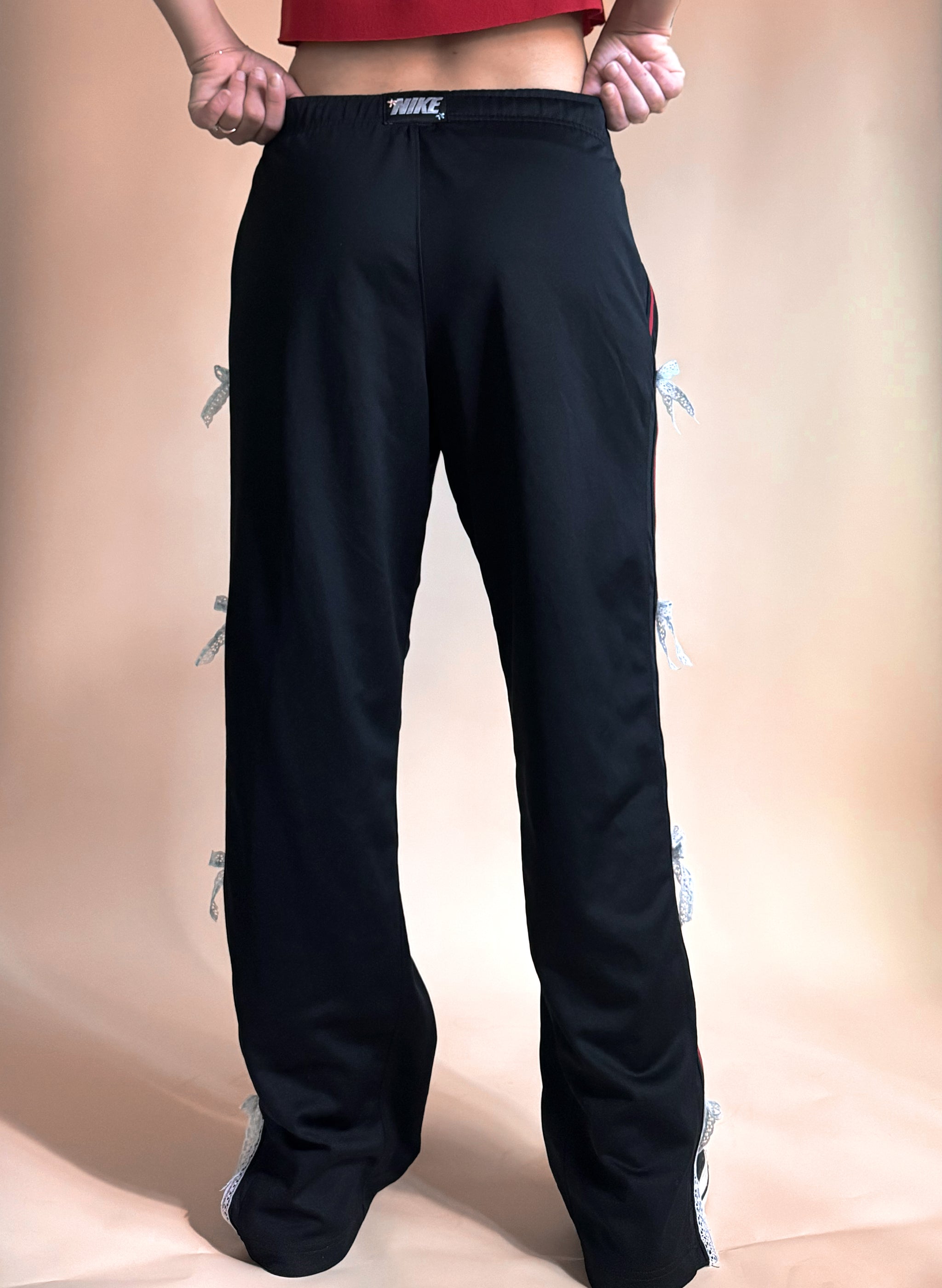 Nike Lace Ribbon Track Pants (S/M)