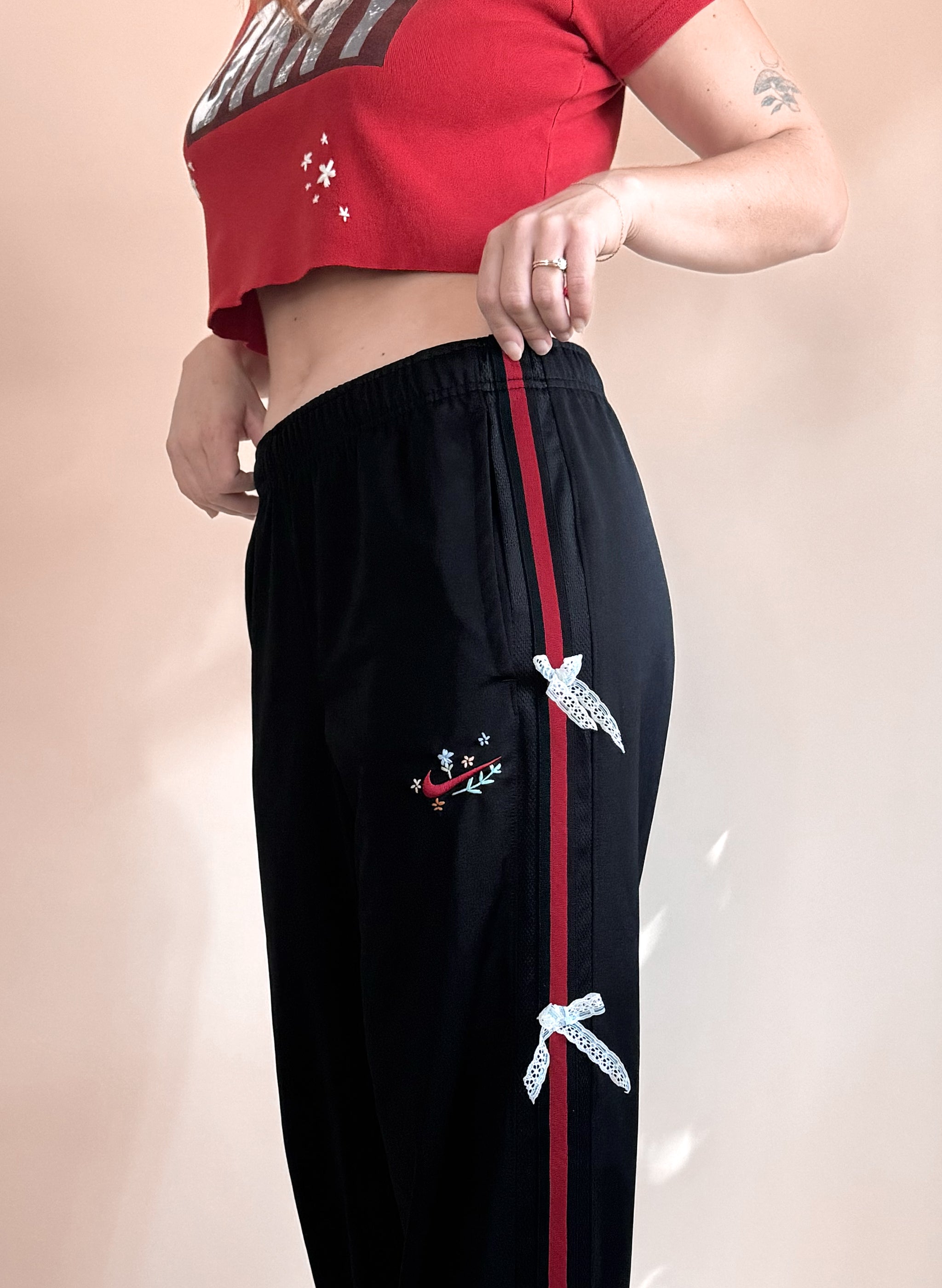 Nike Lace Ribbon Track Pants (S/M)