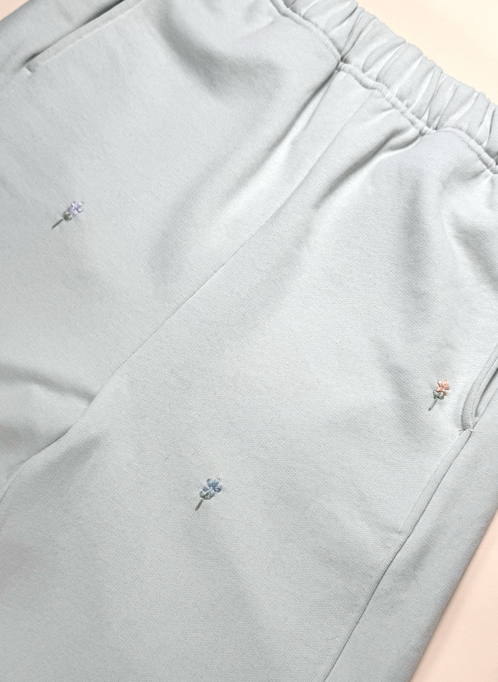 Organic Wide Leg Pants - Mist