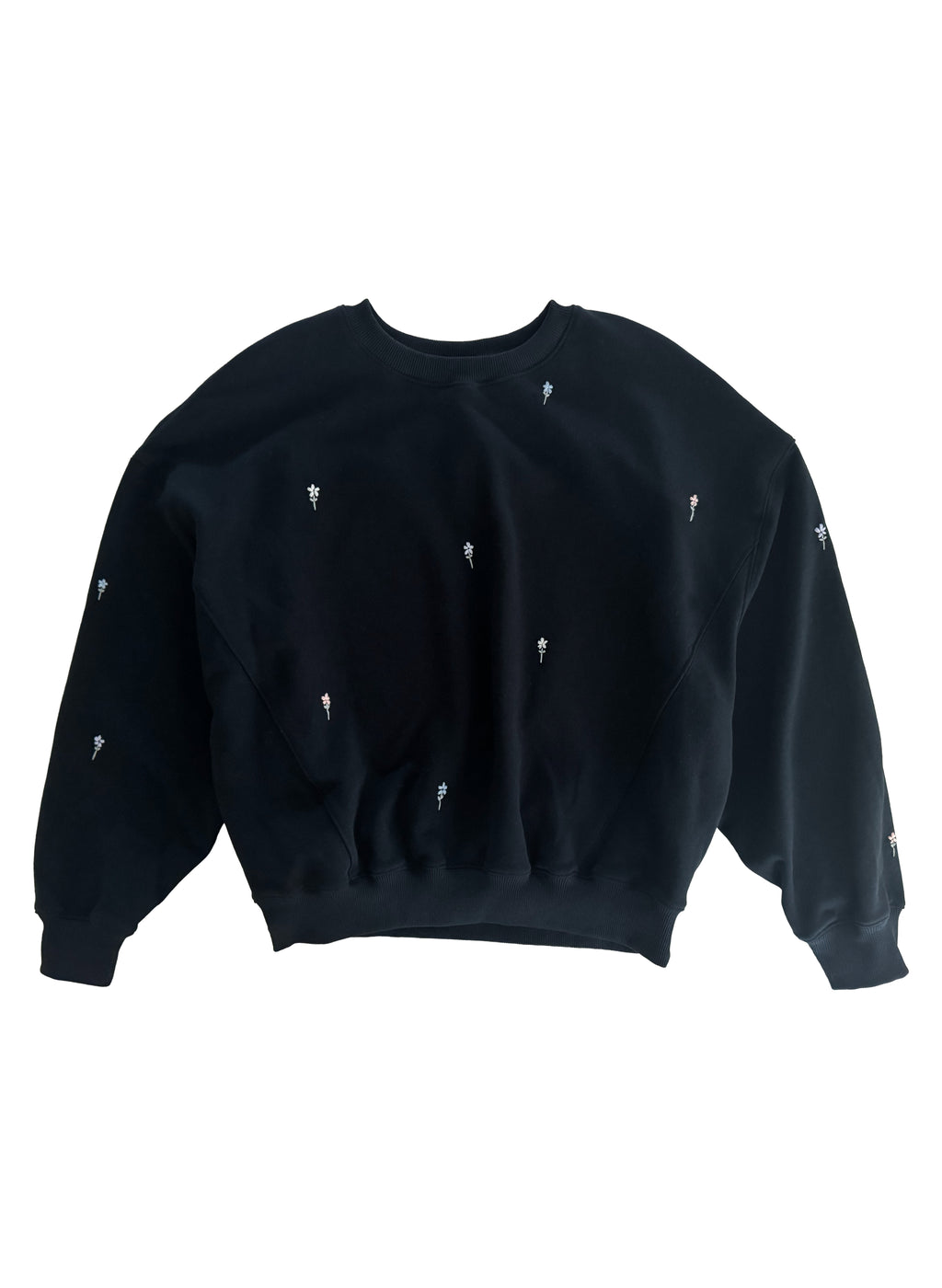 Organic Crewneck Pullover - Black