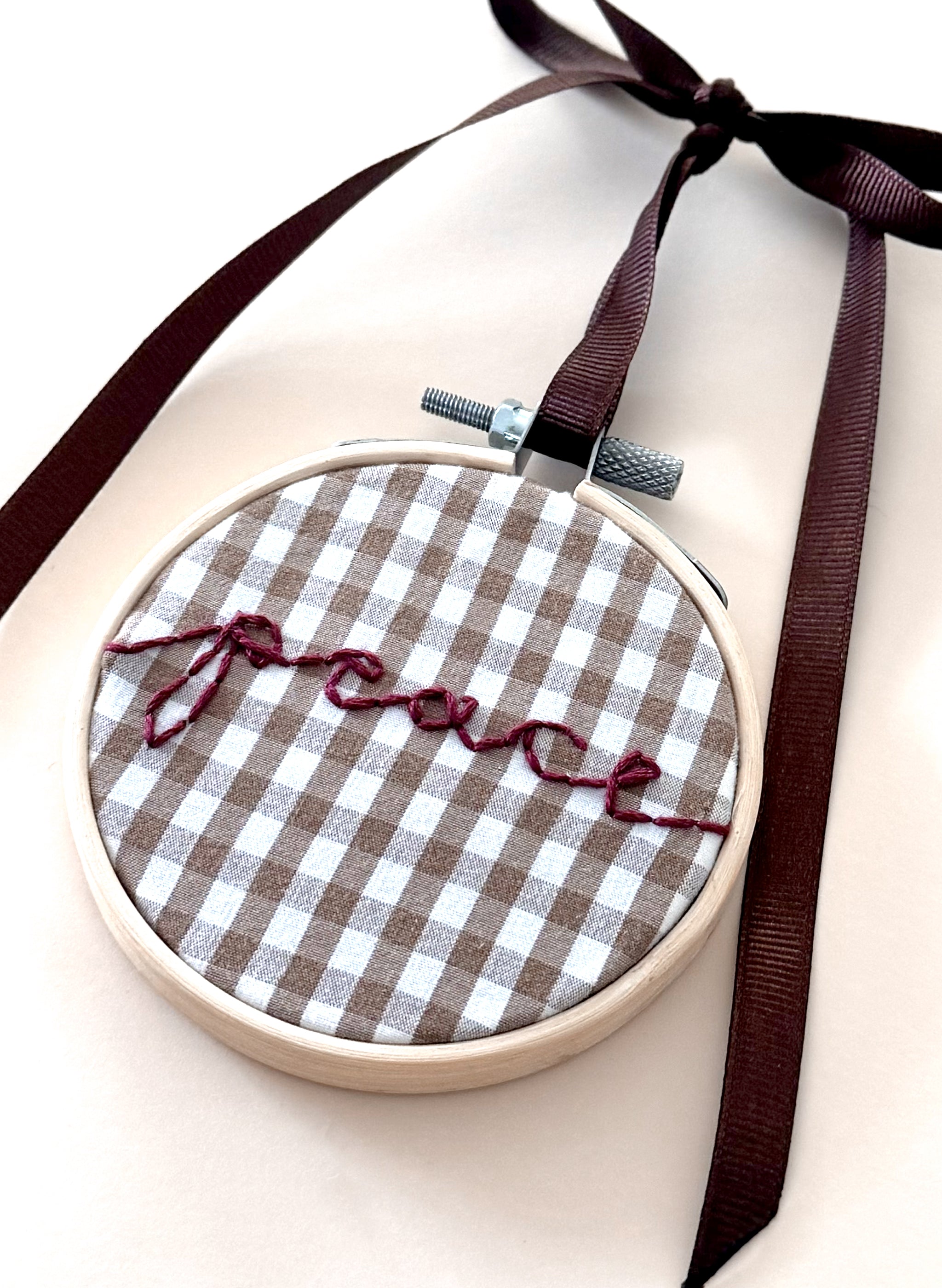 "Peace" Upcycled Ornament