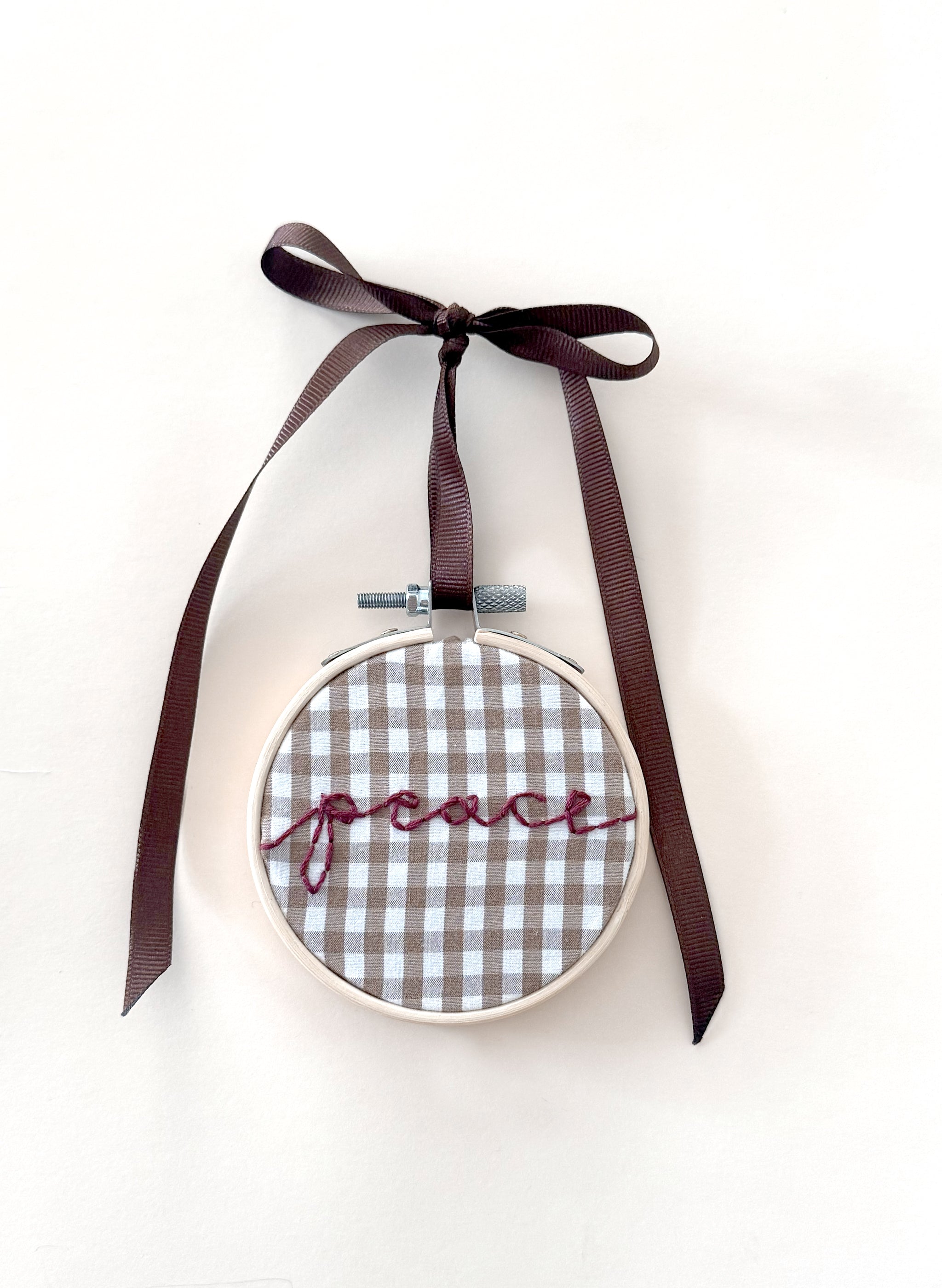 "Peace" Upcycled Ornament