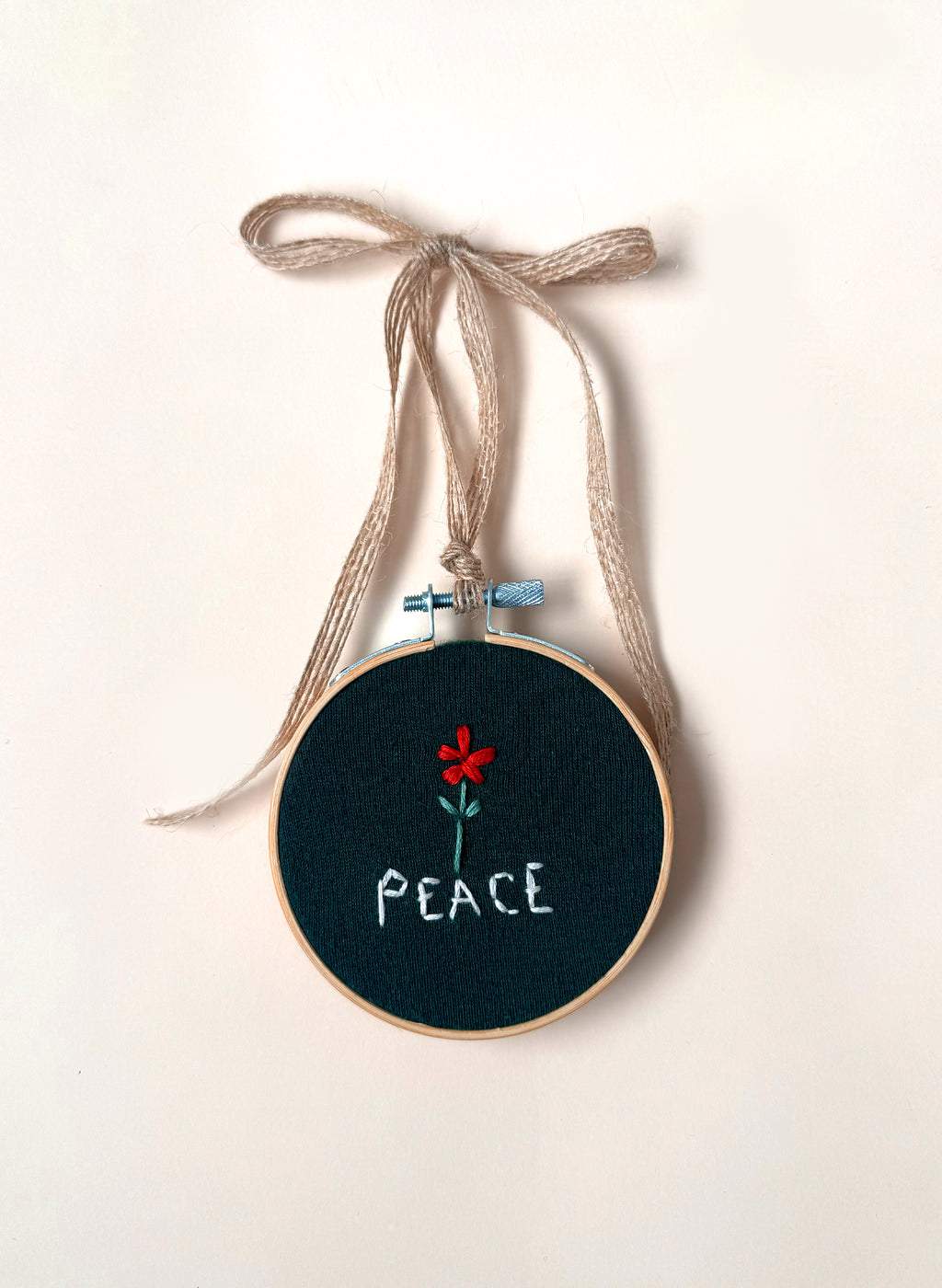 Peace Upcycled Ornament