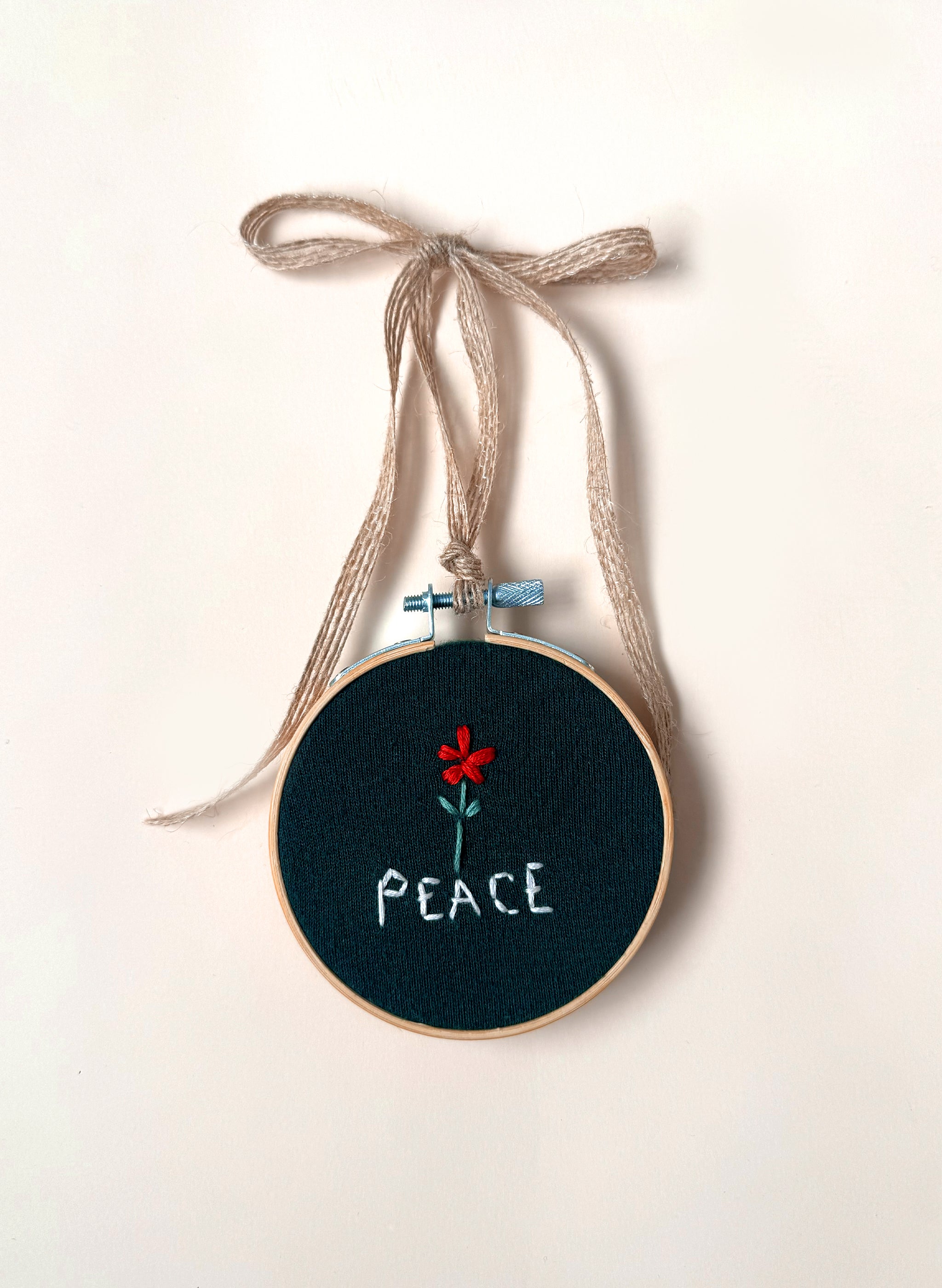 Peace Upcycled Ornament