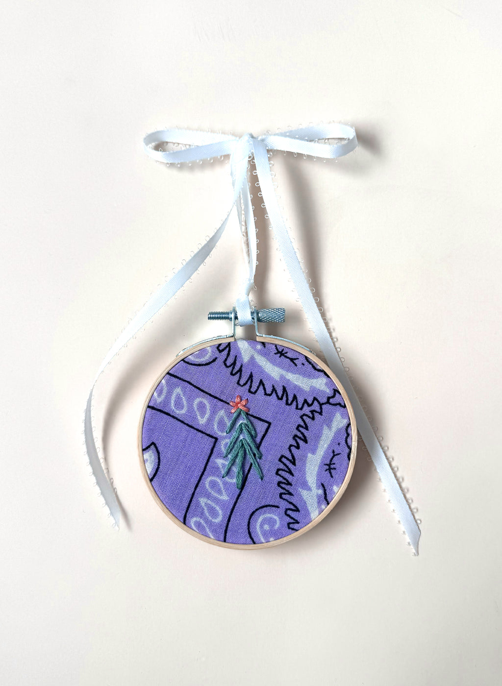 Holiday Tree Upcycled Ornament