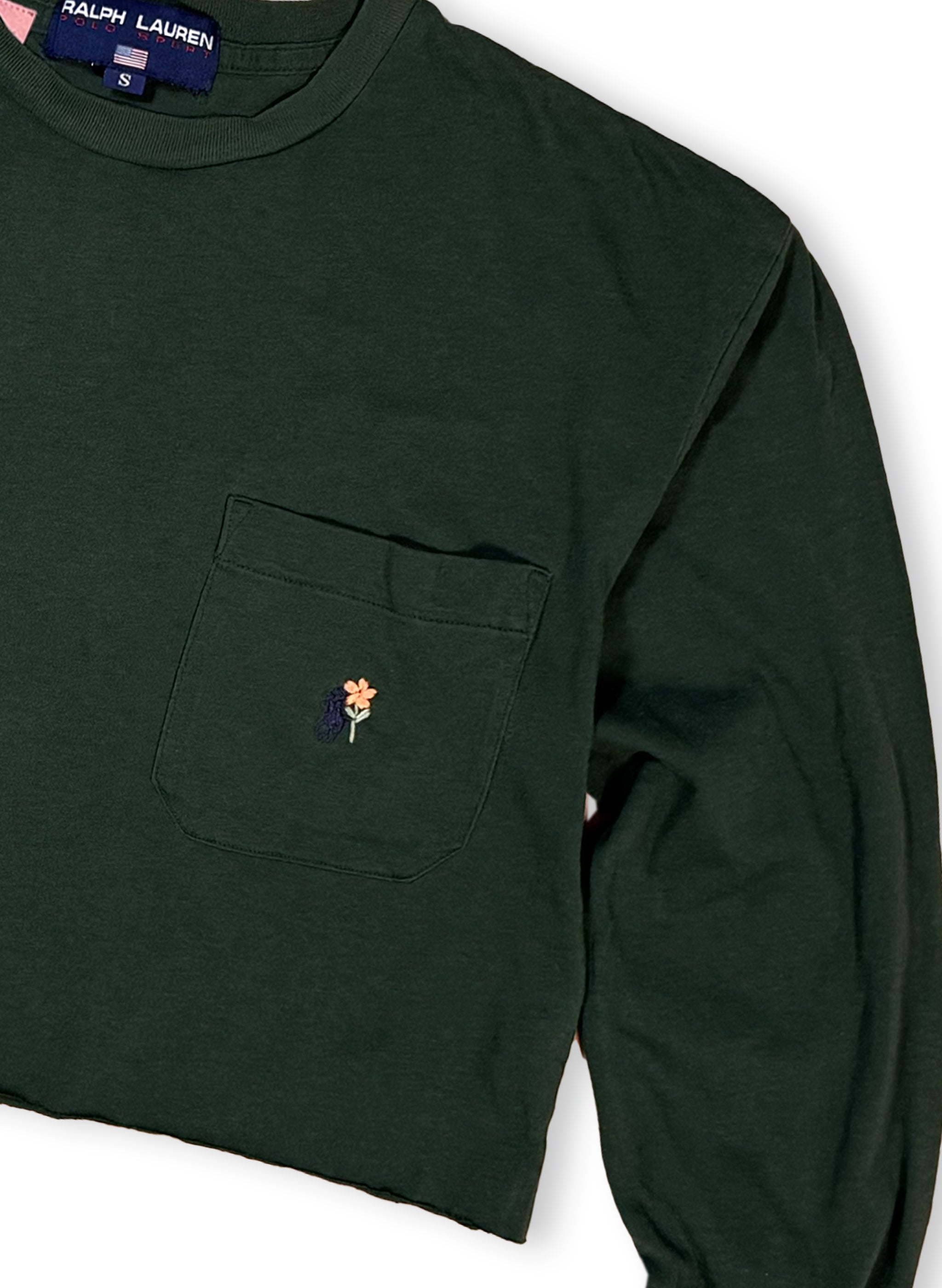RL Polo LS Crop T-Shirt (S)