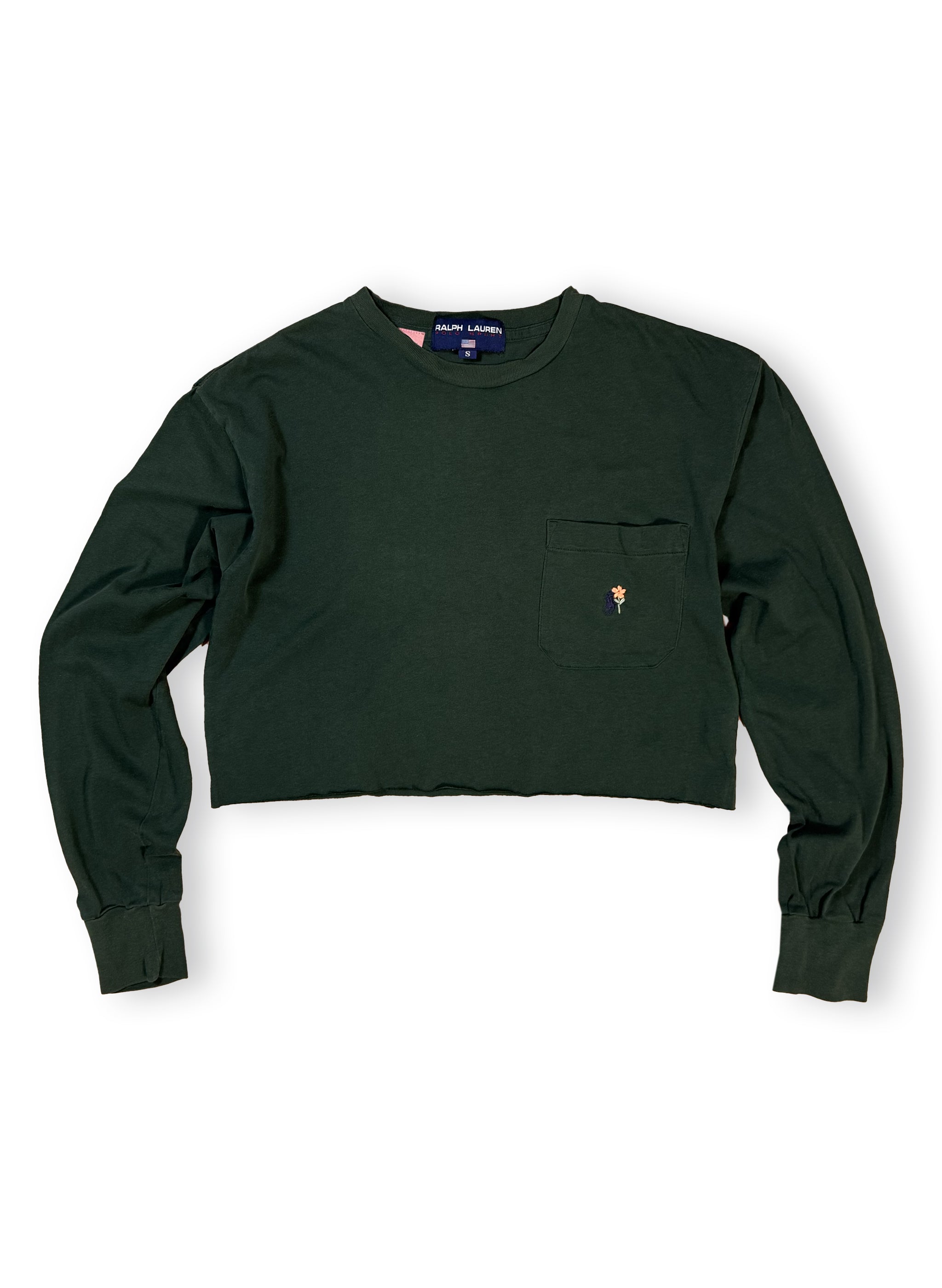 RL Polo LS Crop T-Shirt (S)