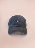 Wildflower Sprig Dad Hat - Washed Charcoal