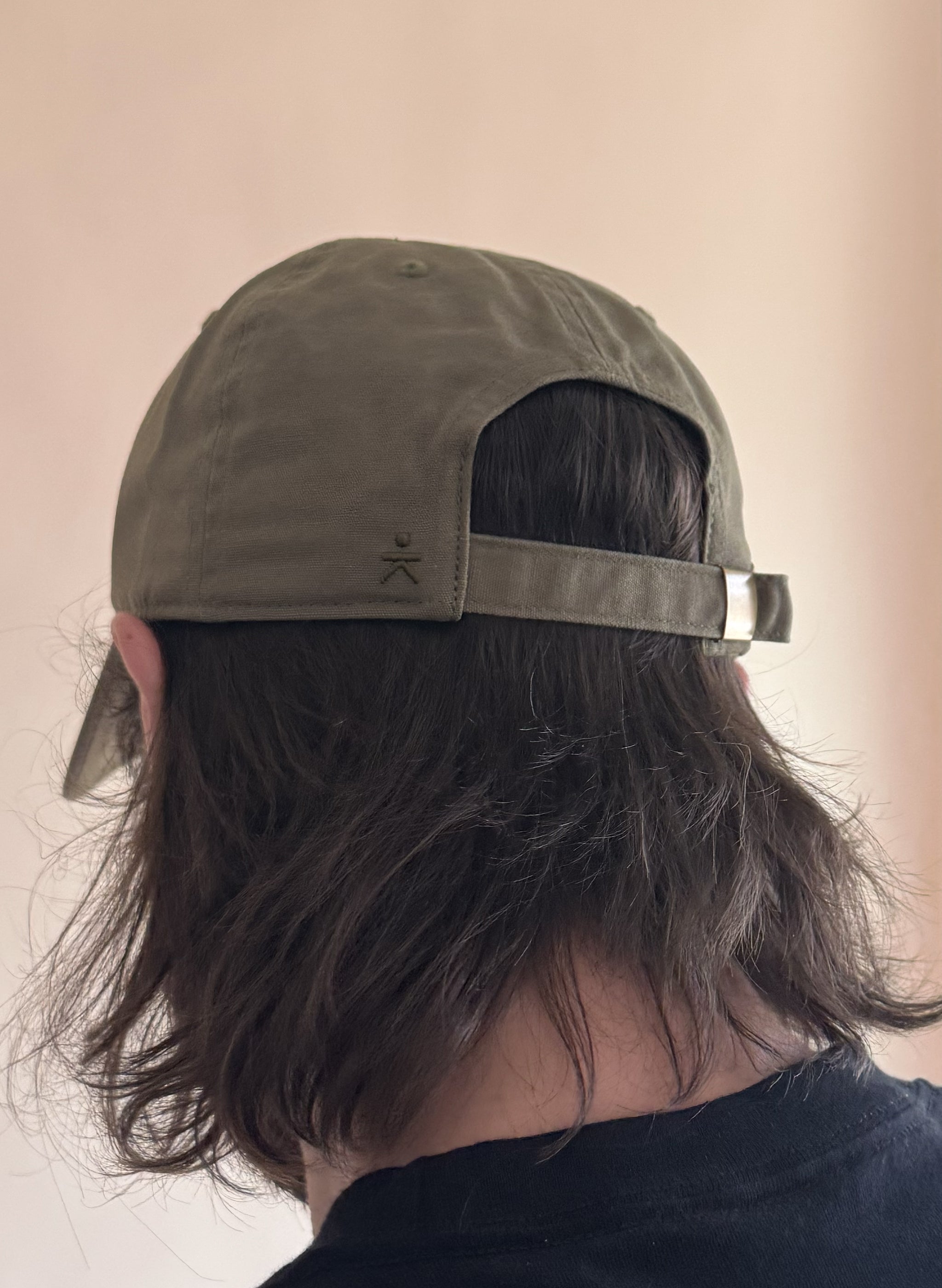 Wildflower Smiley Organic Dad Hat - Olive