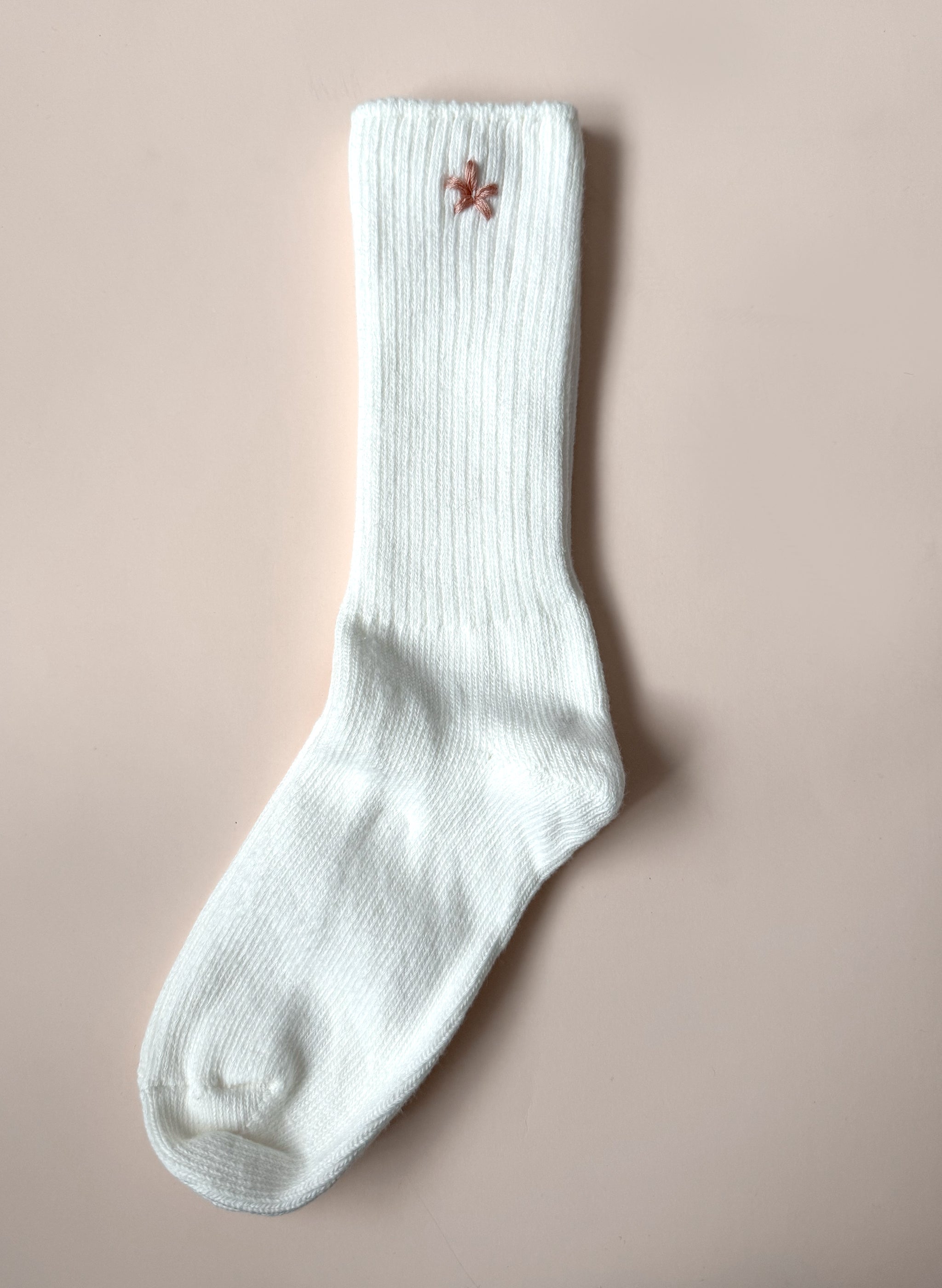 Wildflower Organic Socks - White
