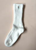Wildflower Sprig Organic Socks - White