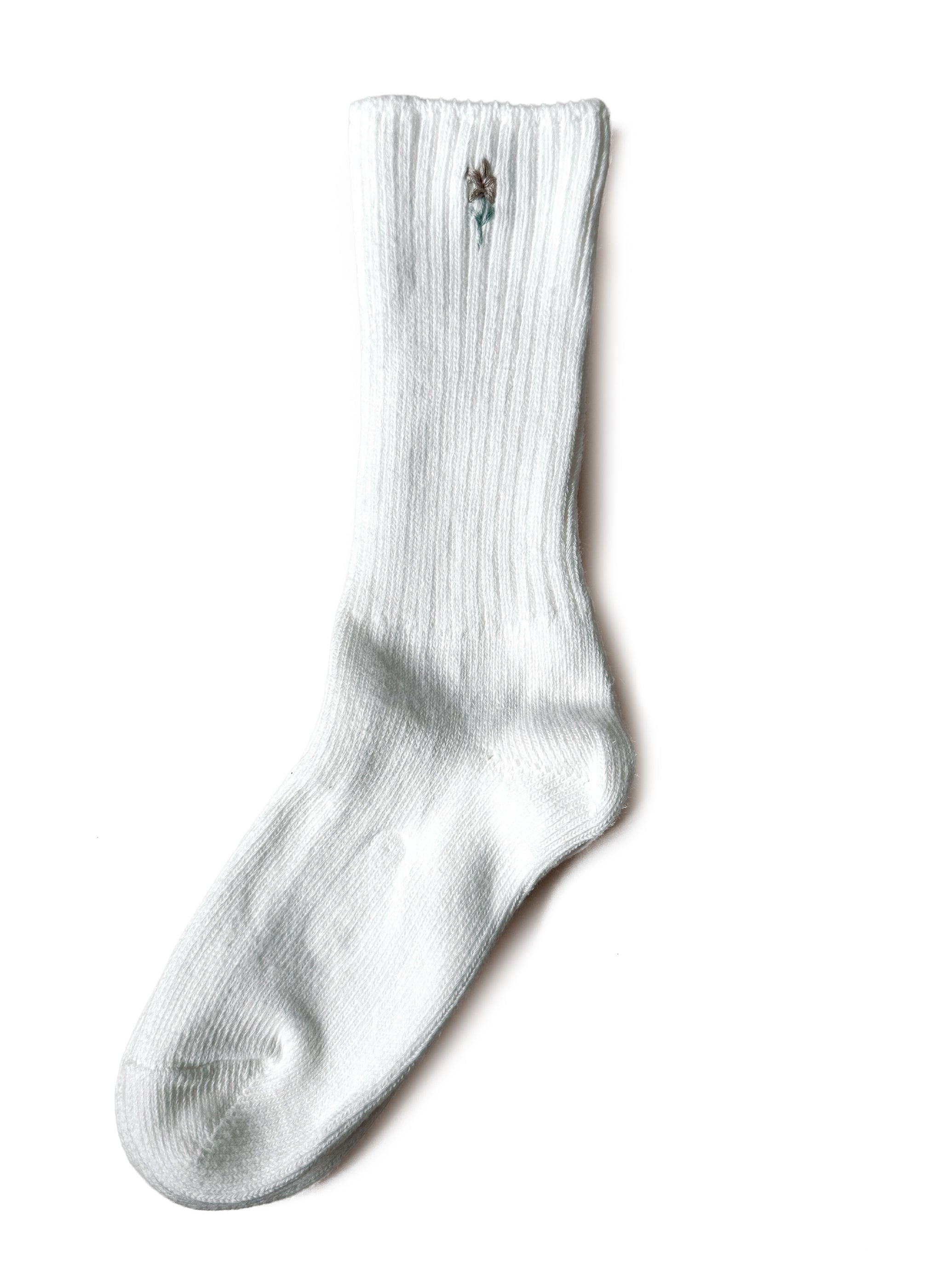 Wild Sprig Organic Socks - White