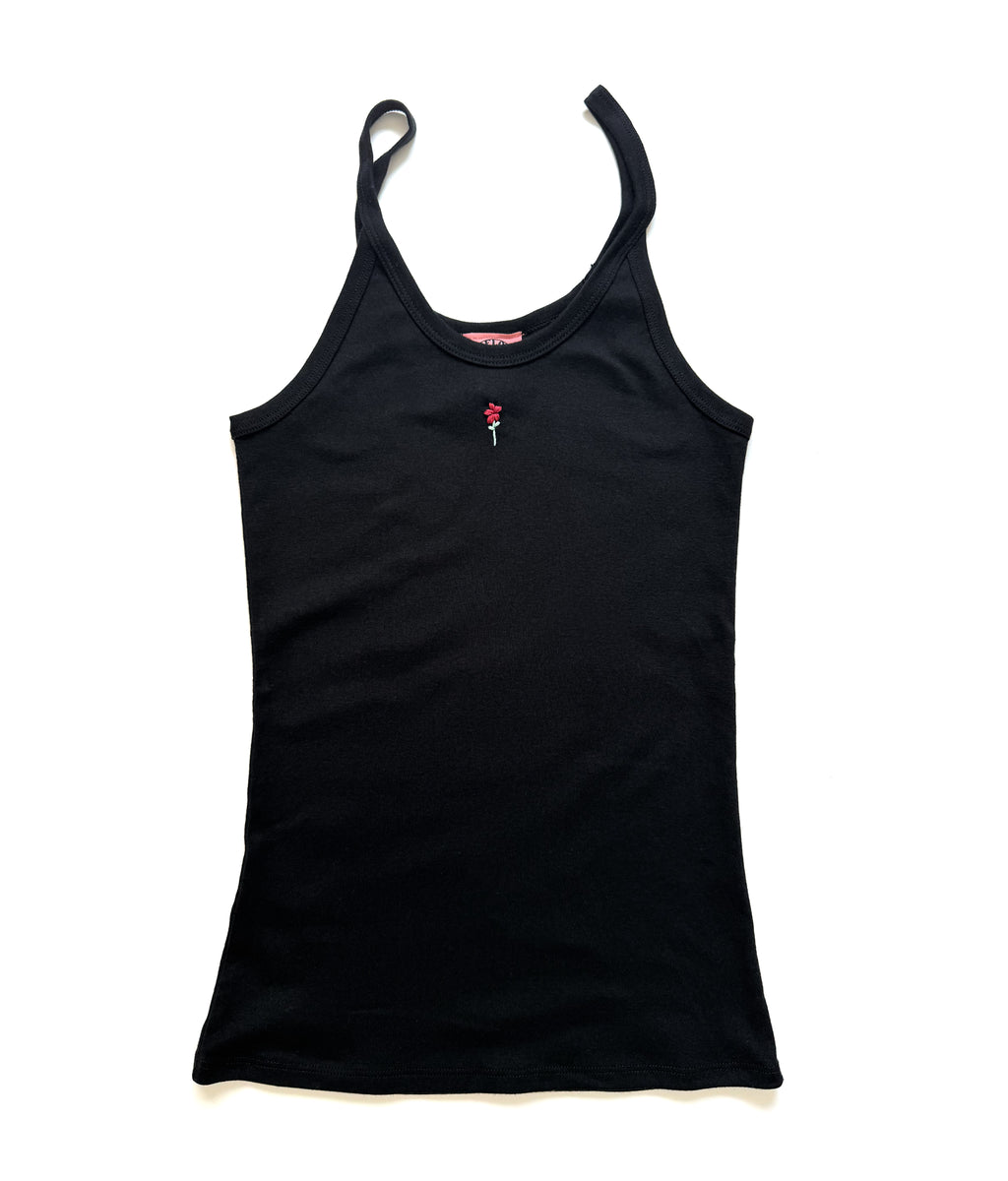 Organic Wildflower Tank - Black