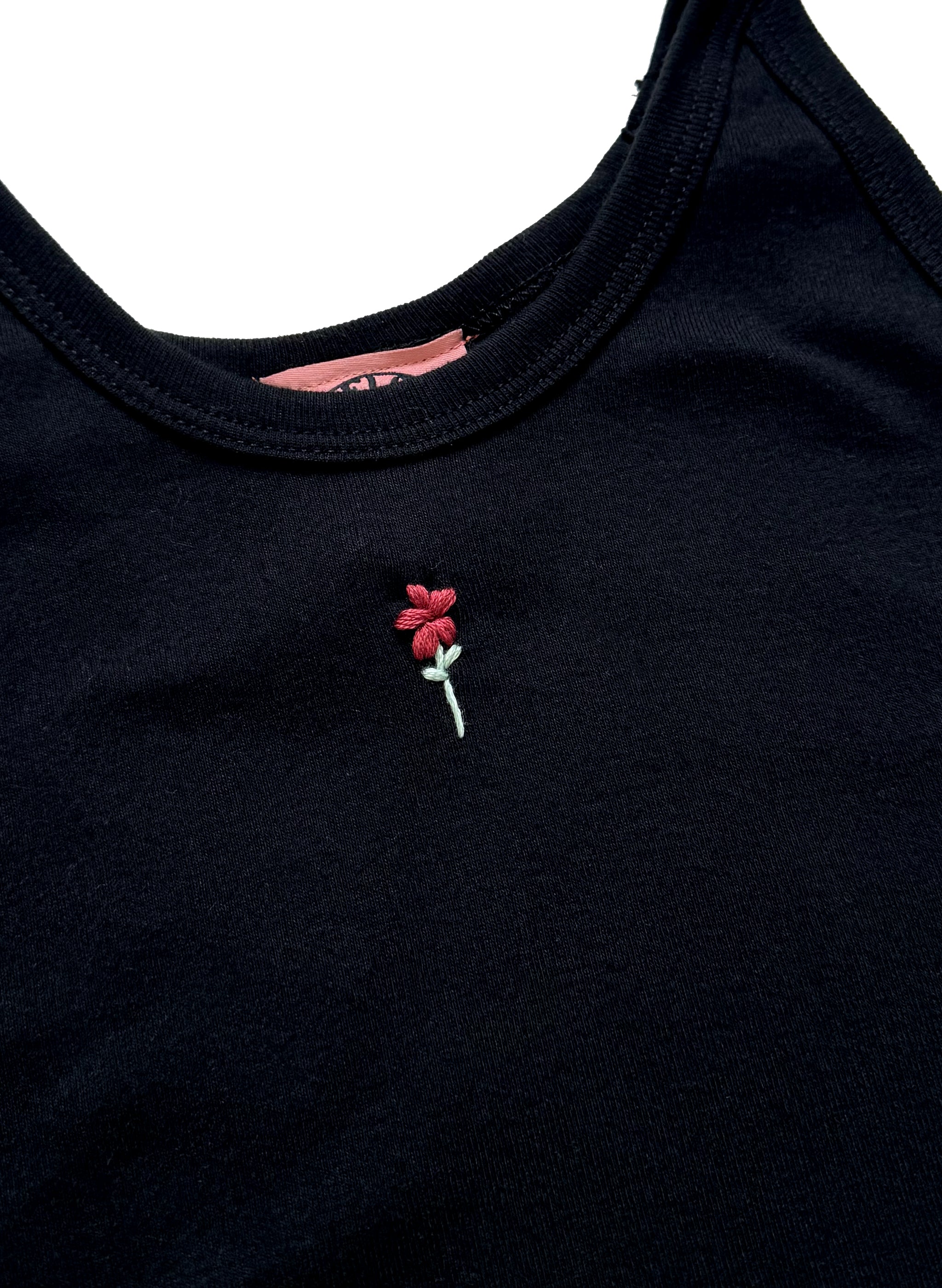 Organic Wildflower Tank - Black