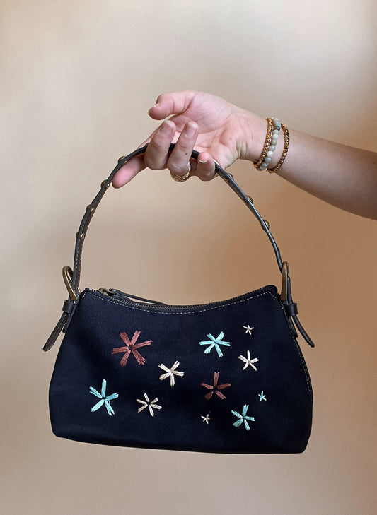 Studded Buckle Shoulder Bag