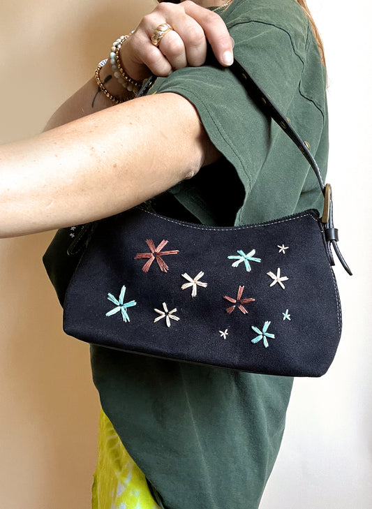 Studded Buckle Shoulder Bag