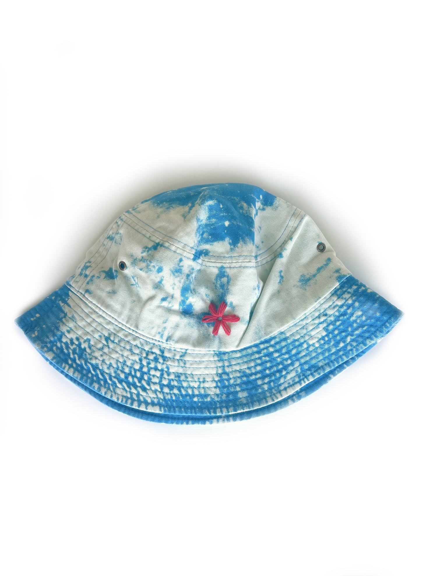 Hand-dyed Bucket Hat - Blue/Pink