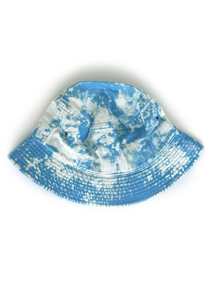 Hand-dyed Bucket Hat - Blue/Pink